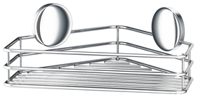 Self Adhesive Single Corner Shower Basket In Polished Chrome B1201  in Polished Chrome