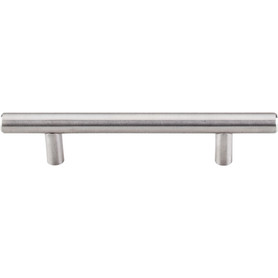 Stainless Hollow Bar Pull 3 3/4'' cc H2  in Brushed Stainless Steel