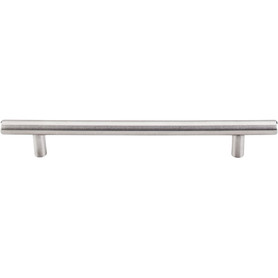 Stainless Hollow Bar Pull 6 5/16'' cc H4  in Brushed Stainless Steel
