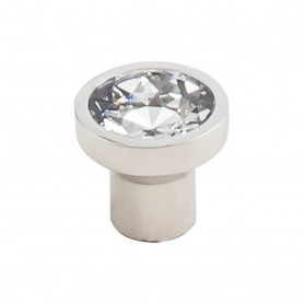 Barrington Wentworth Crystal Round Knob 13/16'' TK735PN Polished Nickel Base