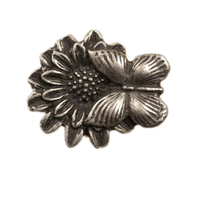 Butterfly on Flower Knob