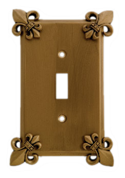 Fleur de Lis Switch Plate