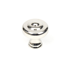 Solid Brass, Knob, 1-1/2" dia.   18128-14 in Polished Nickel