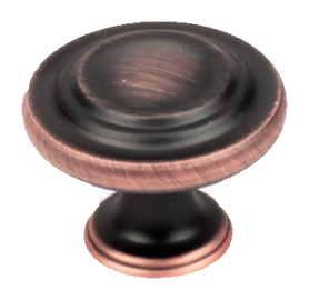 Builder's Choice 1-1/4'' Knob Oil Rubbed Bronze with Highlights 07015-OBH in Oil Rubbed Bronze