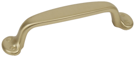 Glamour/Yukon 4 in. Satin Brass Pull 18137-4 in Satin Brass