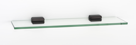 Cube Bath 18'' Glass Shelf w/Brackets A6550-18-CHBRZ