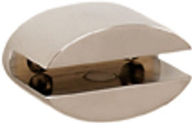 Contemporary 3 Bath Glass Shelf Brackets Only A7650-PN