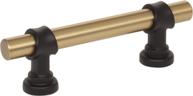 Dakota Bit Pull 3 Inch Honey Bronze and Flat Black M2701
