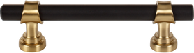 Dakota Bit Pull 3 3/4 Inch Flat Black and Honey Bronze M2704