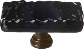 Glacier Black Long Knob with Base LK-213