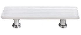 Texture Reed White Knob with Base P-800