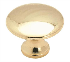 Everyday Heritage 1-3/16'' diam Polished Brass Cabinet Knob 255PB