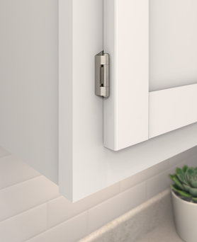 Functional Hardware 1/4'' Overlay Single Demountable Partial Wrap Cabinet Hinge - 1 Pair BPR8715