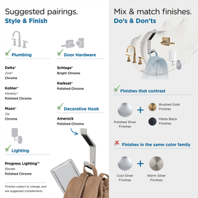 Emerge Contemporary Double Prong Wall Hook H37003