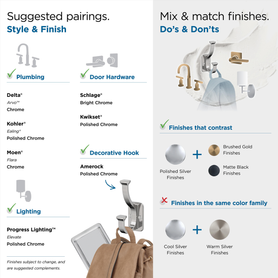 Alder Transitional Double Prong Wall Hook H37007