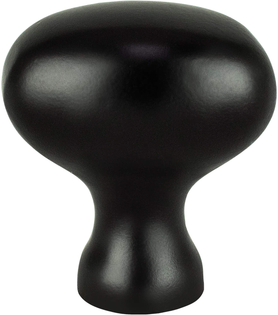 Transitional Advantage Three Matte Black Oval Knob 0930-1055-P