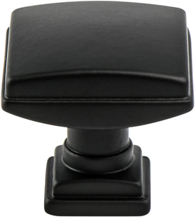 Tailored Traditional Matte Black Knob 1275-1055-P