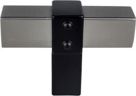 Rivet Rebel Slate Bar and Matte Black Post Knob 5126-4SLT55-P