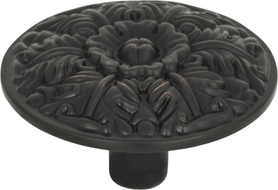 Hammered Medallion Knob 1 1/2'' Venetian Bronze 138-VB