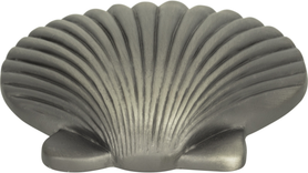 Nautical/Ocean Clamshell Knob 2'' Pewter 143-P