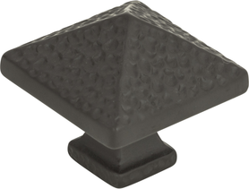 Craftsman Square Knob 1 1/4'' Aged Bronze 2237-O