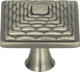 Mandalay Square Knob 1 1/4'' Brushed Nickel 237-BRN