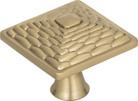 Mandalay Square Knob 1 1/4'' Champagne 237-CM