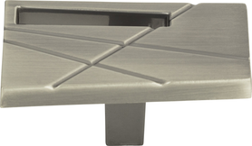 Modernist Left Knob 1 3/4'' Brushed Nickel 252L-BRN