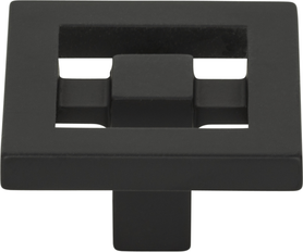 Nobu Square Knob 1 3/8'' Matte Black 260-BL
