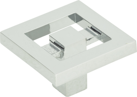 Nobu Square Knob 1 3/8'' Polished Chrome 260-CH