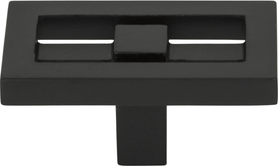 Nobu Rectangle Knob 1 3/4'' Matte Black 261-BL