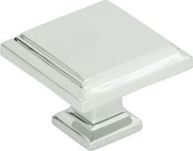 Sutton Place Square Knob 1 1/4'' Polished Chrome 289-CH