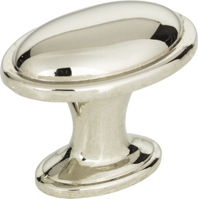 Austen Oval Knob 1 5/16'' Polished Nickel 316-PN