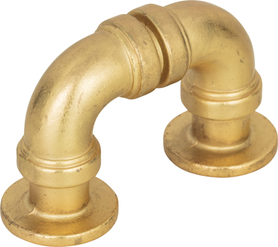 Steam Punk Finger Pull 1 5/16'' cc Vintage Brass 366-UB