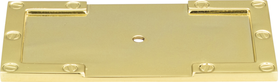 Campaign L-Bracket Backplate 3 11/16'' Polished Brass 378-PB