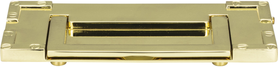 Campaign L-Bracket Drop Pull 3'' cc Polished Brass 380-PB