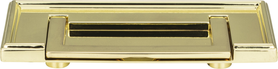 Campaign Rope Drop Pull 3'' cc Polished Brass 381-PB