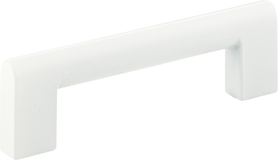 Round Rail Pull 3 3/4'' cc White Gloss 438-WG