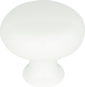 Successi Round Knob 1 1/4'' High White Gloss A819-WG