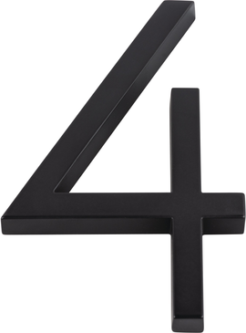 Modern Avalon #4 6'' Matte Black AVN4-L-BL