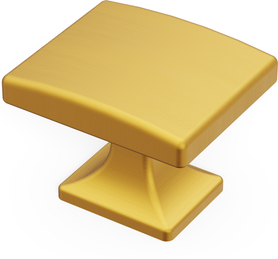 Forge Collection Knob 1-7/16'' X 1-1/4'' Brushed Golden Brass Finish H076699-BGB