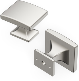 Forge Collection Knob 1-7/16'' X 1-1/4'' Satin Nickel Finish H076699-SN