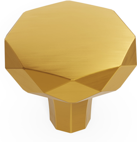 Karat Collection Knob 1-1/4'' Diameter Brushed Golden Brass Finish H077839BGB