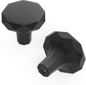Karat Collection Knob 1-1/4'' Diameter Matte Black Finish H077839MB