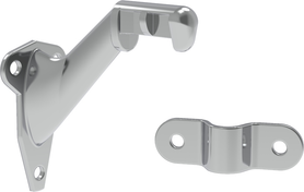 Hand Rail Brackets Collection Handrail Bracket 3'' Chrome Finish H078452CH