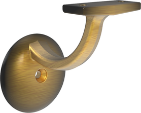 Hand Rail Brackets Collection Handrail Bracket 3-3/16'' Antique Brass Finish H078453AB