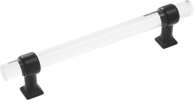 Crystal Palace Collection Pull 5-1/16'' cc Crysacrylic with Matte Black Finish H079519-CAMB