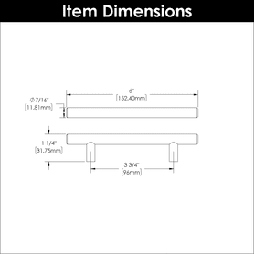 Bar Pulls Collection Pull 3-3/4'' cc Royal Brass Finish HH075594-RLB