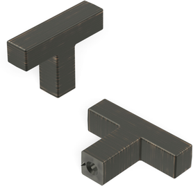 Skylight Collection T-Knob 1-5/8'' x 3/8'' Vintage Bronze Finish HH079668-VB