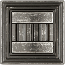 Sydney Collection Knob 1-5/16'' Square Black Nickel Vibed Finish HH74670-BNV